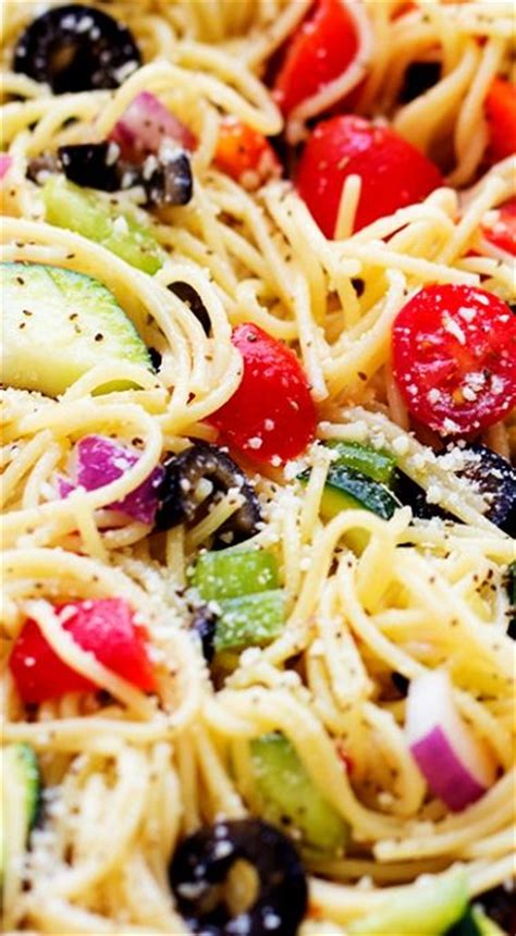 California Spaghetti Salad Recipe Spaghetti Salad