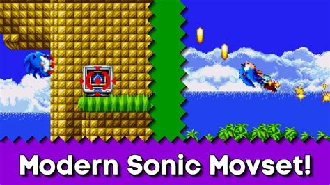 Modern Sonic Moveset Homing Attack Lightdash Sonic Mania Plus Mods