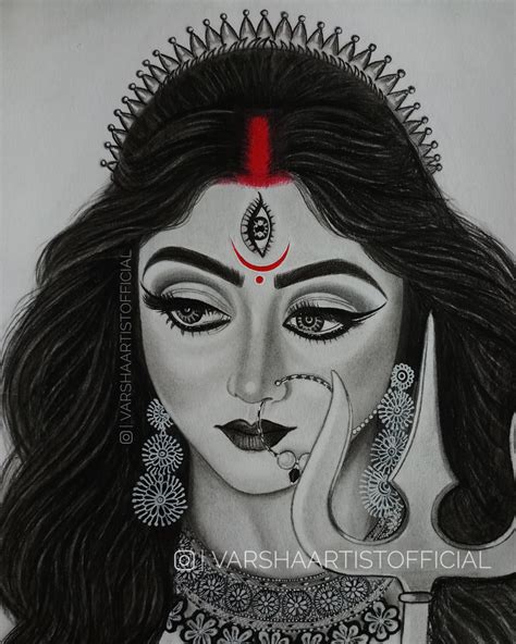 Update Face Drawing Of Durga Maa Super Hot Seven Edu Vn