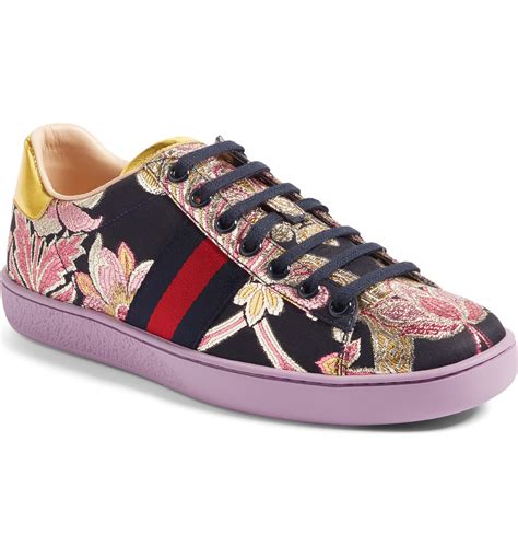 Gucci New Ace Floral Sneaker Women Nordstrom