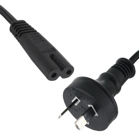 Mains Power Lead Cord Cable Au 2 Pin To Figure 8 Plug Australian 240v 7