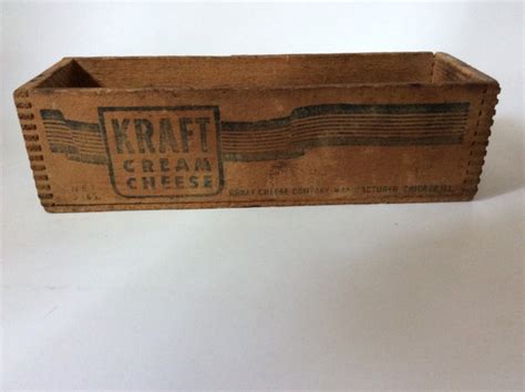 Vintage Kraft Cream Cheese Wooden Box By Thetiltedcloset On Etsy