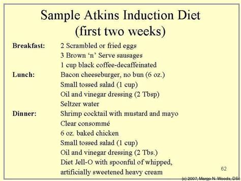Atkins Diet Menu Plans Health Blog