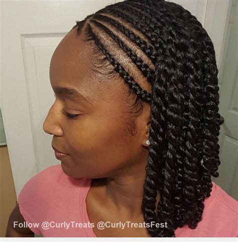 Chose to strand loose braids for your voluminous hair. Cute. Pictured: @ms_teri1211 | Natural braided hairstyles ...