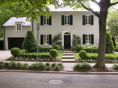 Overmyer Architects Painted Brick House Colonial House Exteriors