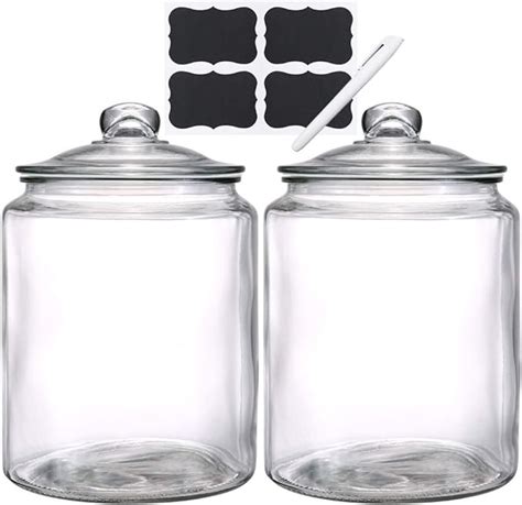 Glass Storage Jars With Lids Daitouge 1 5 Gallon Glass Jars Heavy