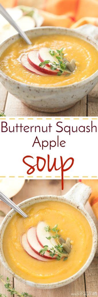 The butternut squash is cut into quarters and steamed in the pressure cooker. EASY BUTTERNUT SQUASH APPLE SOUP | Cooking on the Front Burner