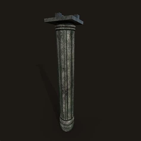Low Poly Stone Pillar Column 3d Model Free Vr Ar Low Poly 3d Model Cgtrader