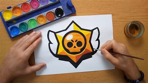 How To Draw The Brawl Stars Logo Youtube Logo Sketches Cute Images