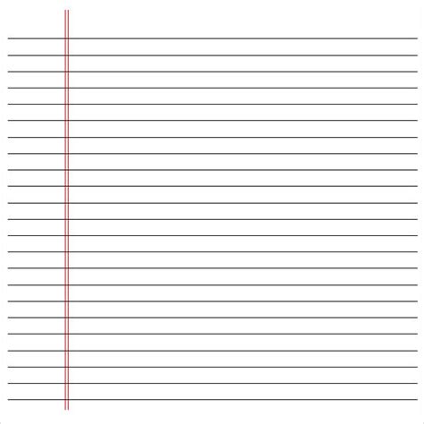 10 Sample Notebook Paper Templates To Download For Free Sample Templates