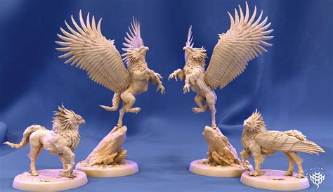 Various Hippogriff Dandd 3d Printed Resin Miniatures Dungeons Etsy