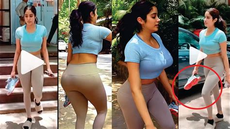 Janhvi Kapoor Hot Gym Workout Actress Janhvi Kapoor Hot Gym Outfit Jhanvi Kapoor S Hot Look