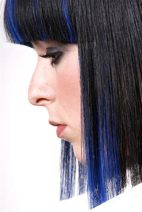 Lighter streaks in darker hair create a beautiful, more natural effect. 5 Black Hair Color Ideas | Bellatory