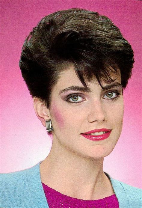 Womens Hairstyles Of The 80s Short 80s Retro Hairstyle With Tapered Sides And Back Hair
