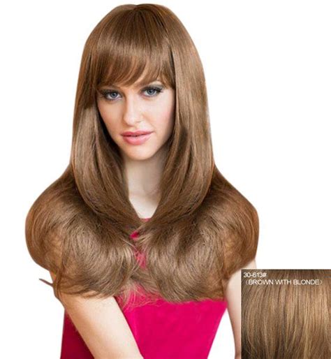 32 Off Attractive Natural Straight Capless Sweet Long Layered Human