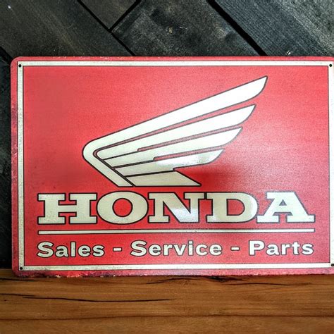 Vintage Honda Signs Etsy