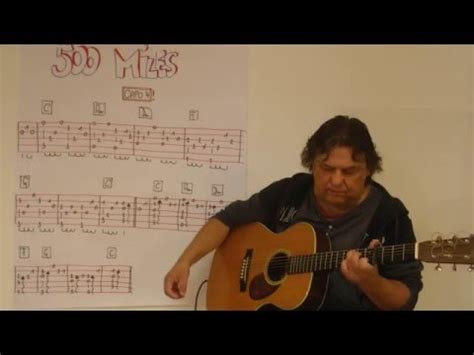 Fingerstyle Guitar Lesson #92: 500 MILES (AWAY FROM HOME) - YouTube