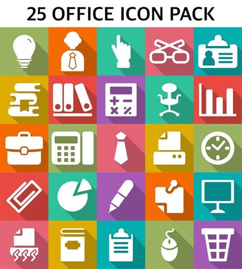 Premium Vector Vector Office Icon Collection