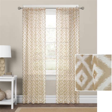 Beauty of walmart curtains for bedroom. Mainstays Diamond Sheer Window Curtain Panel - Walmart.com ...