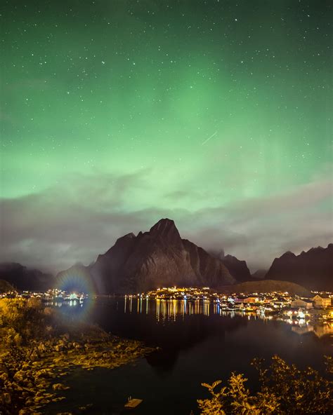 My First Time Capturing The Northern Lights Over Reine In The Lofoten