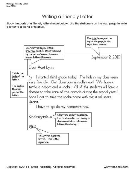 Label each part of the friendly letter in a different color. 16 Best Images of 5th Grade Punctuation Worksheets - Comma Worksheets, 4th Grade Grammar ...