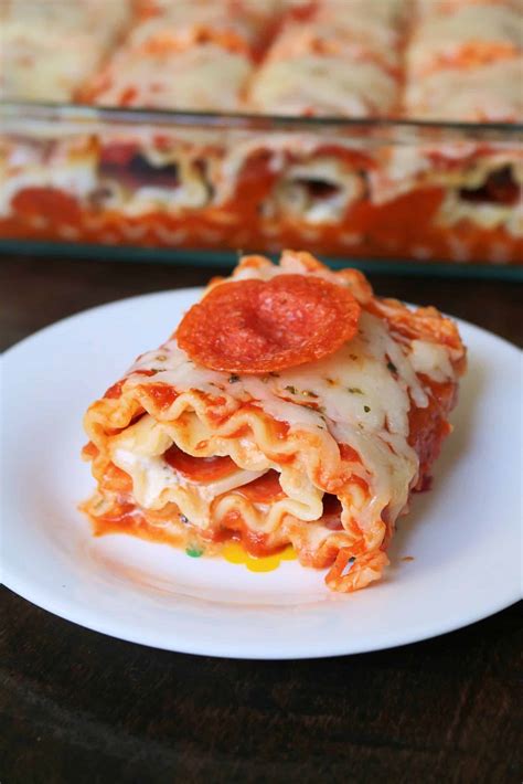 Pepperoni Pizza Lasagna Roll Ups Kindly Unspoken