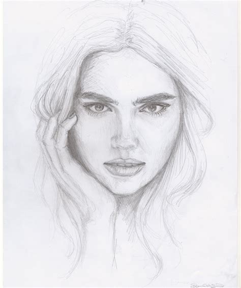 How To Draw A Realistic Female Face