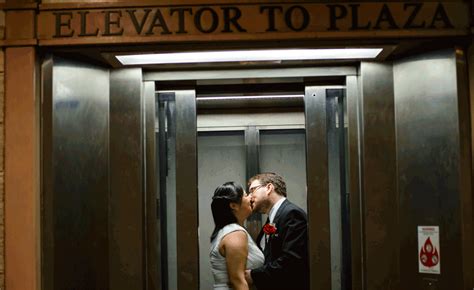 Baller Kissing In The Elevator  Courthouse Wedding Courthouse