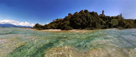 Jamaica beach, sirmione, brescia, lombardy, italy, europe. Giamaica beach Sirmione on lake Garda