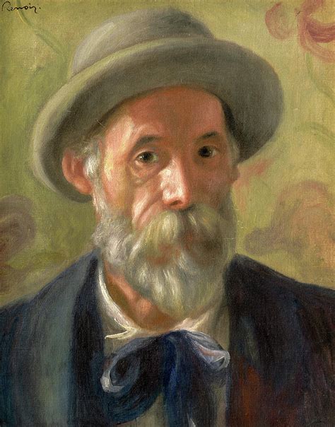 Self Portrait 1899 Painting By Pierre Auguste Renoir Pixels