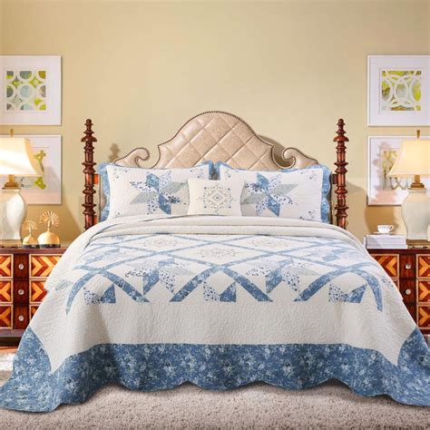 Premium Collection Real Patchwork Embroidery Bedspread 100 Luxurious