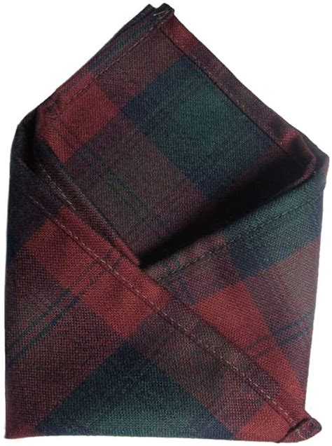 Gents Pure Wool Lindsay Tartan Pocket Square Made In Etsy