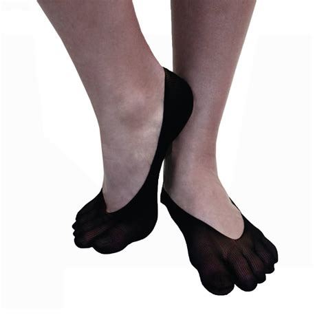 Legwear Plain Nylon Toe Foot Cover Toe Socks By Toetoe