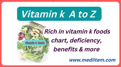 Rich In Vitamin K Foods Chart Deficiency Benefits And More