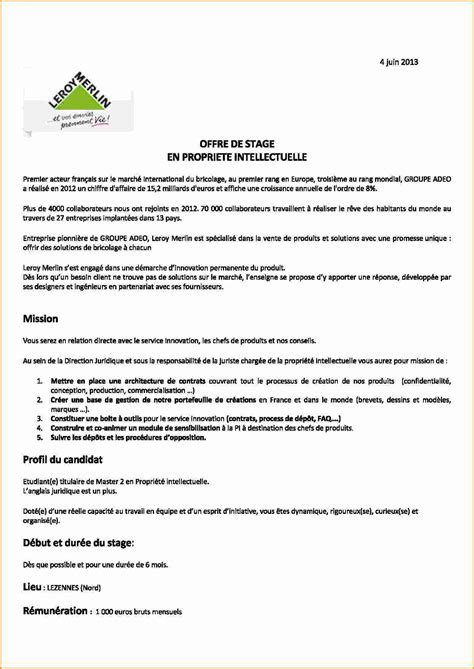 Exemple lettre de motivation stage master  laboitecv.fr