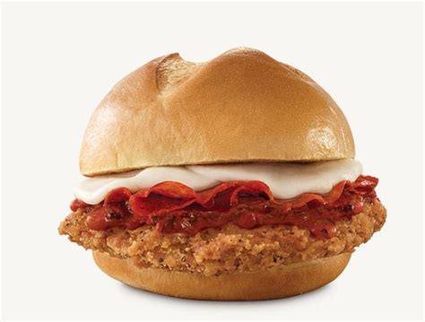 Arbys Unveils New Chicken Pepperoni Parm Sandwich Brand Eating