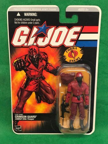 Hasbro 2005 Dtc Gi Joe Cobra Crimson Guard Figure Moc Sealed Ebay