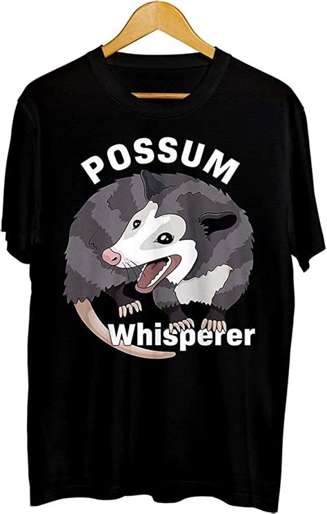Possum Whisperer I Love Possums Shirt Black Clothing Shoes And Jewelry