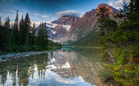 Hd Wallpaper Natural Beauties Canada Landscape Rocky Mountains Pine