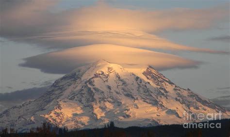 Mount Rainier Cloud Cap 1 Photograph By Karrie Plourd Fine Art America