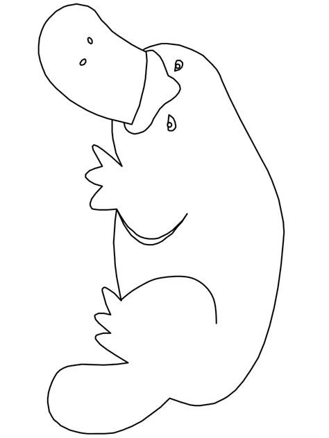 Terrestrial animal, dot to dot. Printable Platypus2 Animals Coloring Pages ...