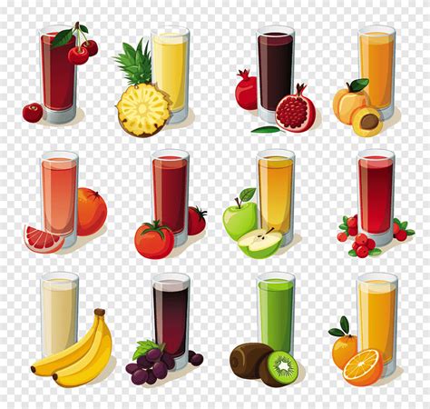 Juice Fruit Illustration Cartoon Fruit And Fruit Juices Cartoon