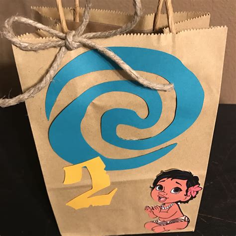 Moana Party Favor Bags From Etsy Store Cindys Themes And Things So
