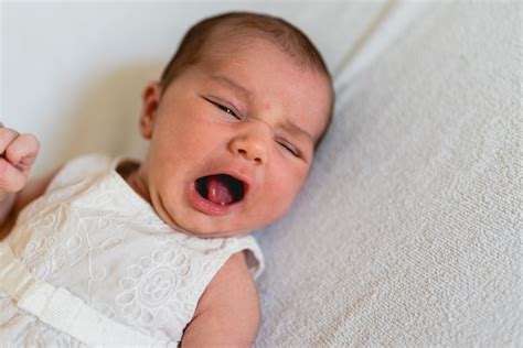 Premium Photo Newborn Baby Yawning