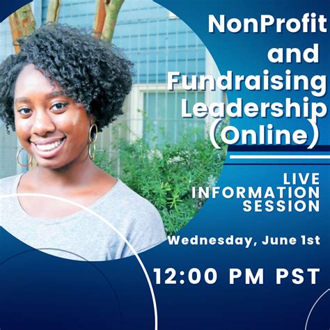 2022 Nonprofit And Fundraising Leadership Information Session Virtual
