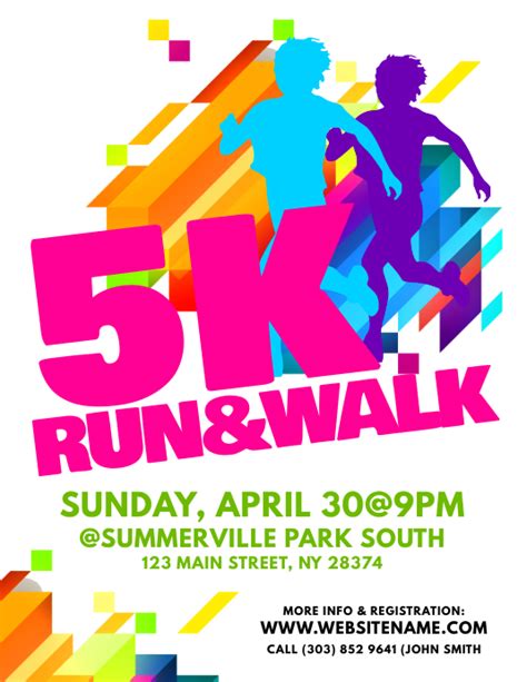 5k Run And Walk Flyer Template Postermywall