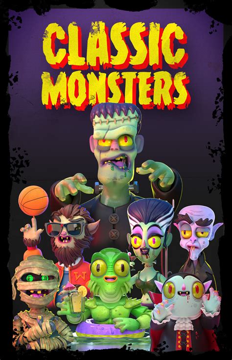 CLASSIC MONSTERS on Behance
