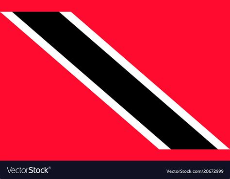 Flag Of Trinidad And Tobago National Symbol Vector Image