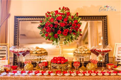 Red is passionate and joyful, and its dramatic contrast with white has made red and white one of most popular color palettes for fall and winter weddings. Red And Gold Wedding