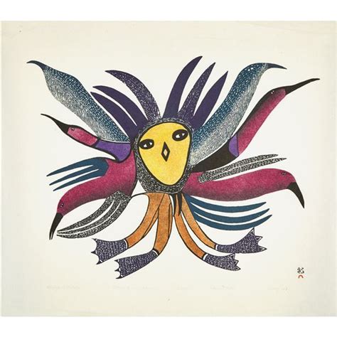 Qinnuayuak Lucy Radiant Birds 1982 Artwork Performance At Auction Mutualart